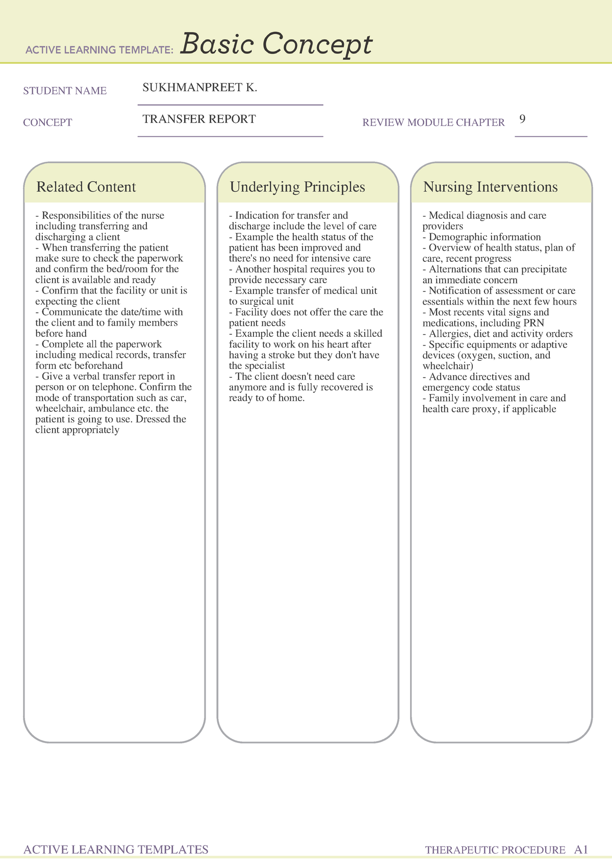 Basic Concept form copy 2 - STUDENT NAME SUKHMANPREET K. CONCEPT ...