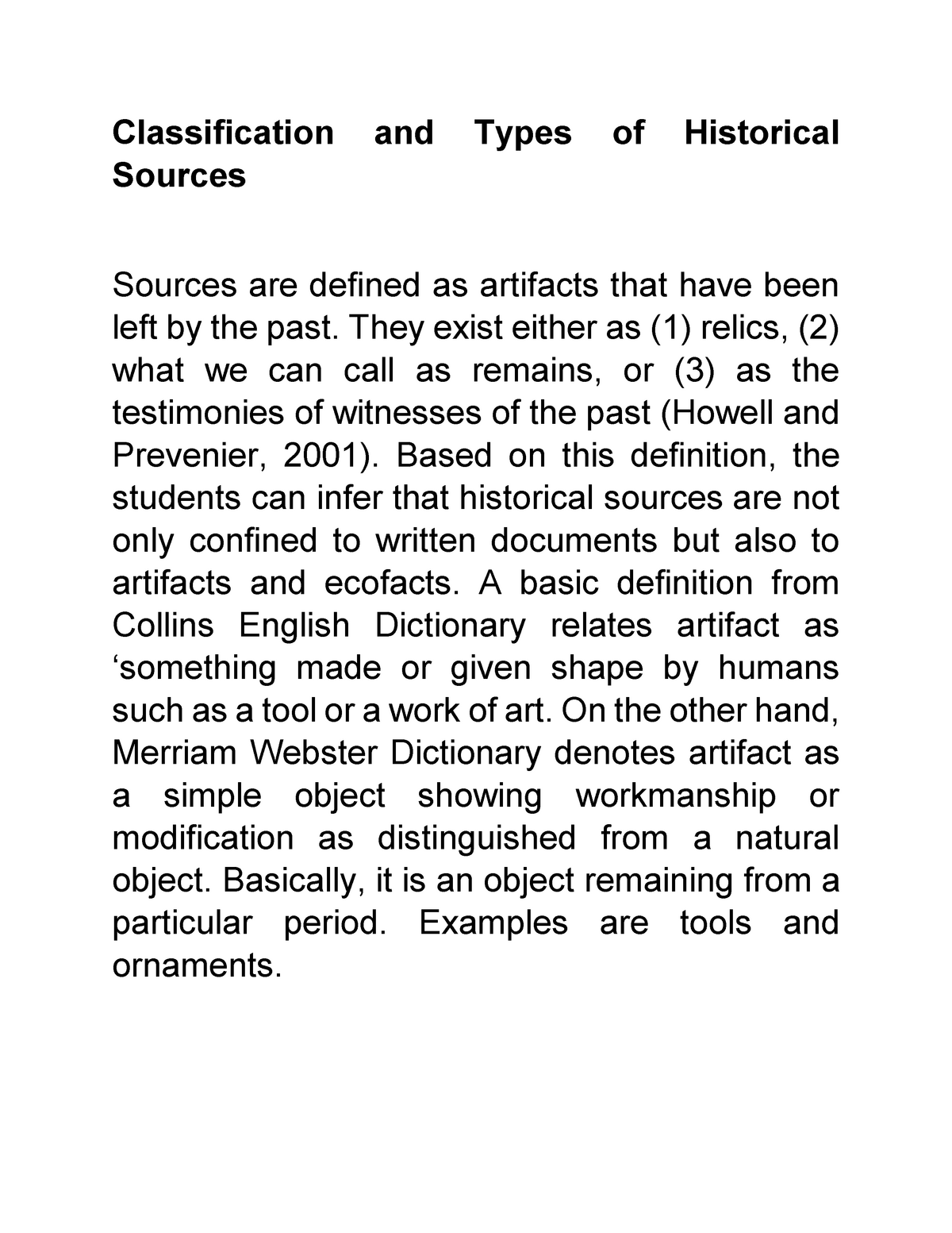 classification-and-types-of-historical-sources-classification-and