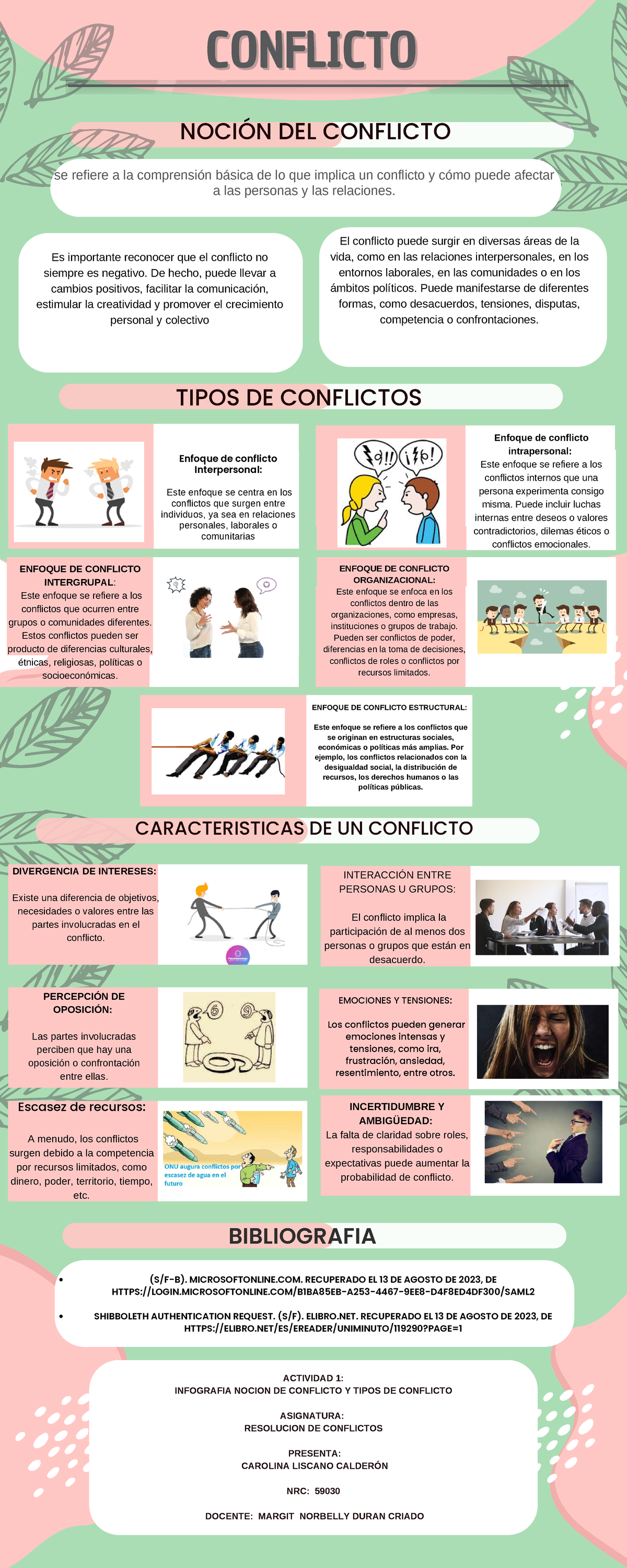 Actividad Infografia Conflictoconflicto Tipos De Conflictos