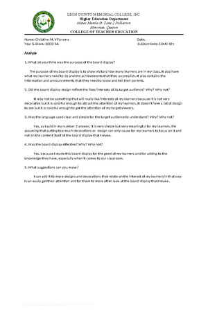 ARTS8-Q3- Module 1 - Arts - Arts Quarter 3 – Module 1 Elements and ...