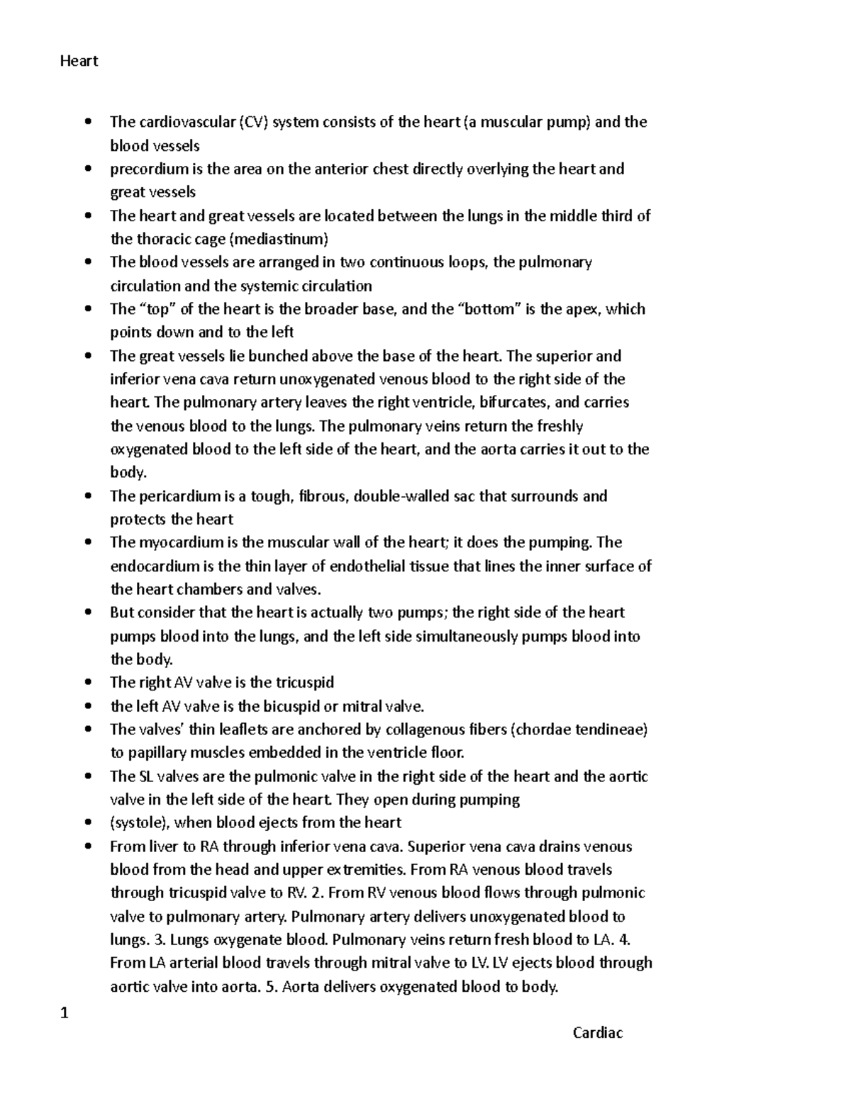 Cardio redo exam 2 - Notes from the peripheral artery chapter - Heart ...
