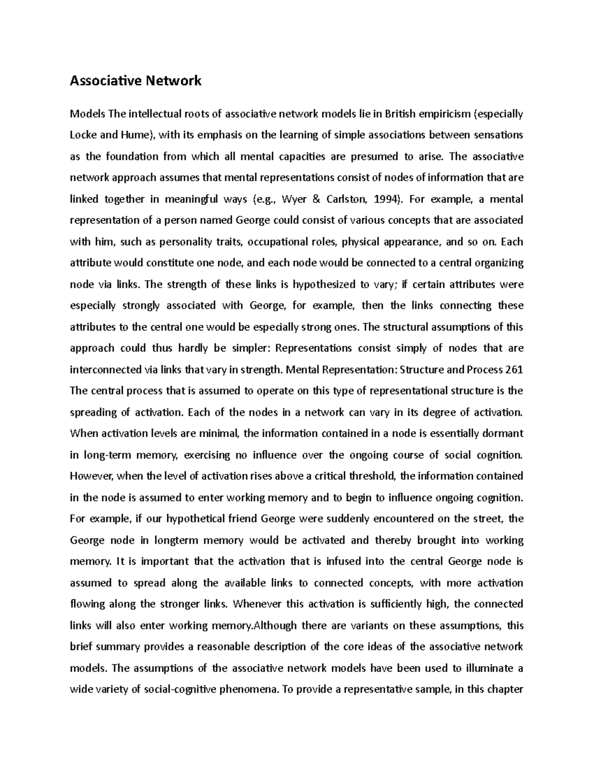 Associative Network - Associative Network Models The intellectual roots ...