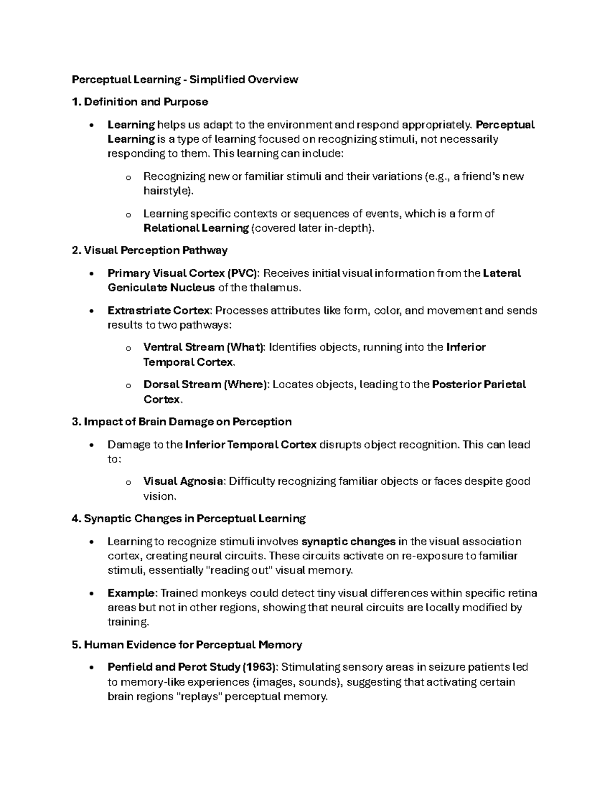 Perceptual Learning - Perceptual Learning is a type of learning focused ...
