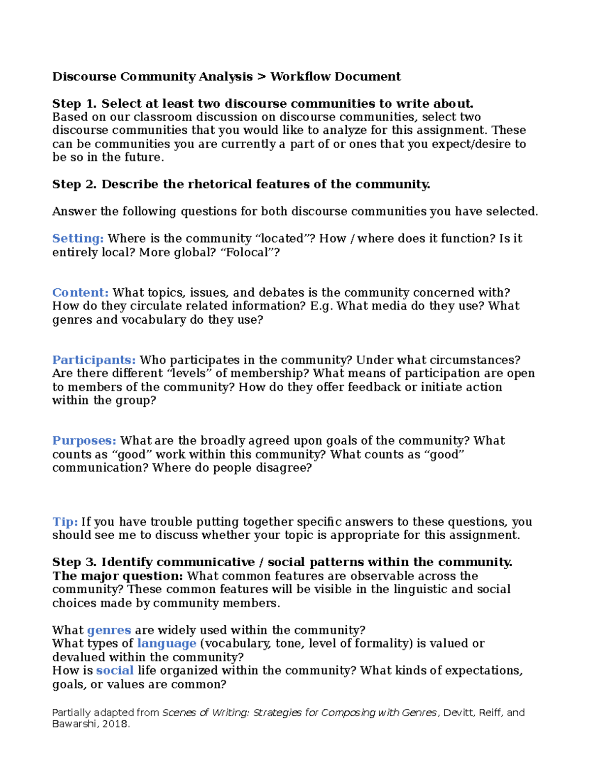 DCA Workflow Document - Discourse Community Analysis > Workflow ...