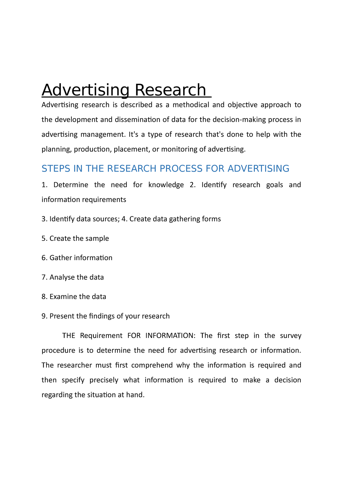 research paper advertising agency