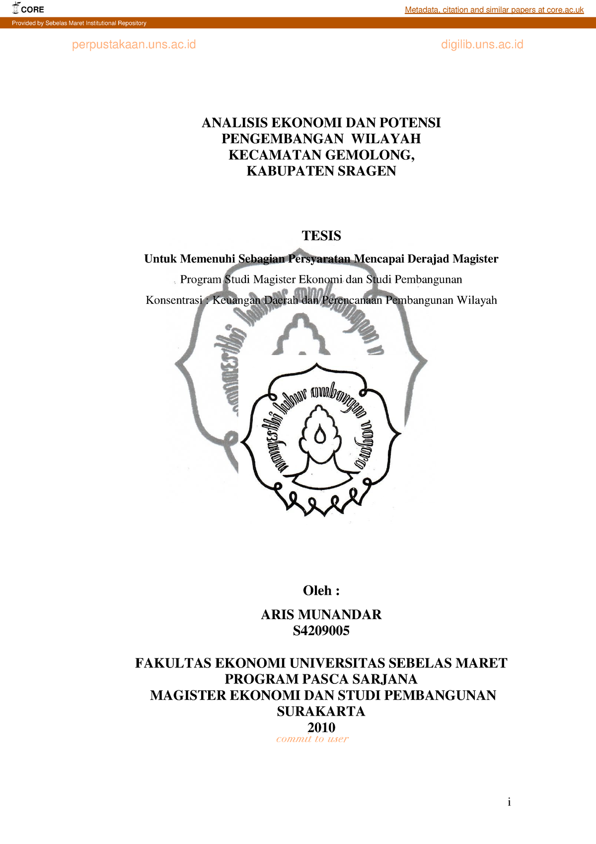 Terminal Sragen - Perpustakaan.uns.ac Digilib.uns.ac Commit To User I ...