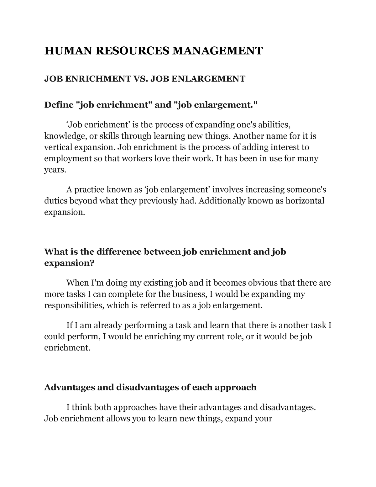 human-resources-management-job-enrichment-vs-job-enlargement-notes