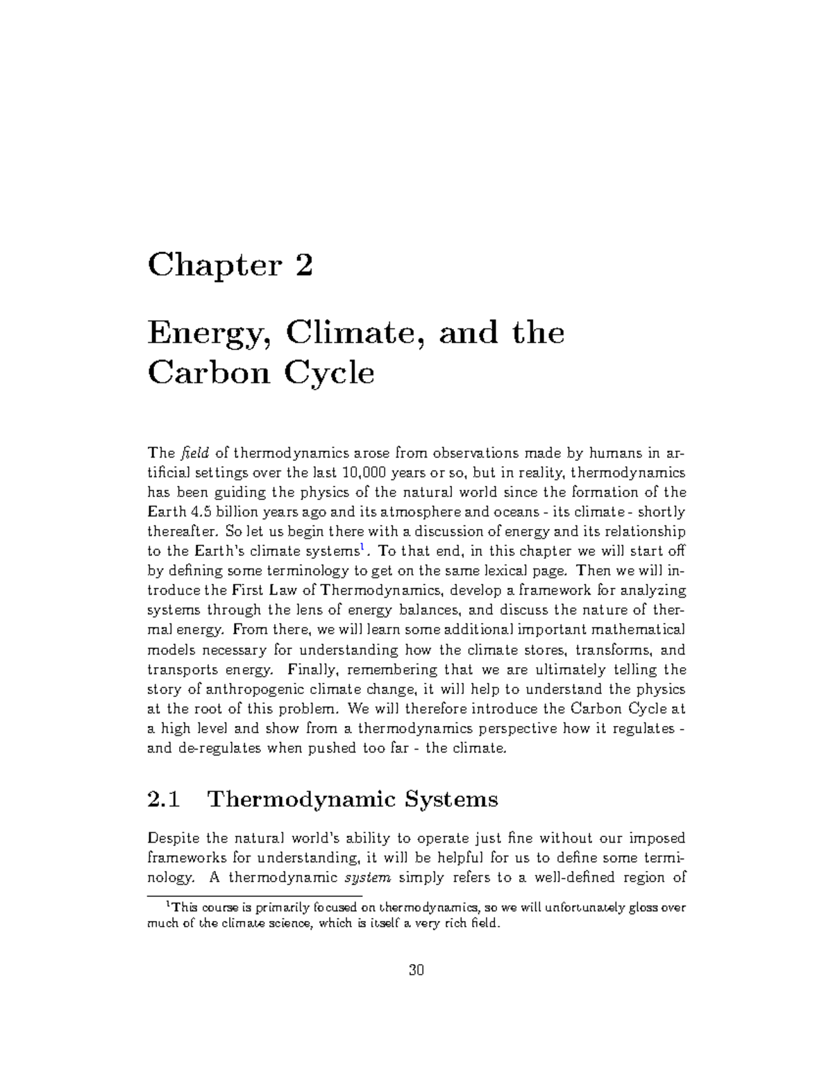 Chapter 2: Energy Climate and the Carbon Cycle - Studocu