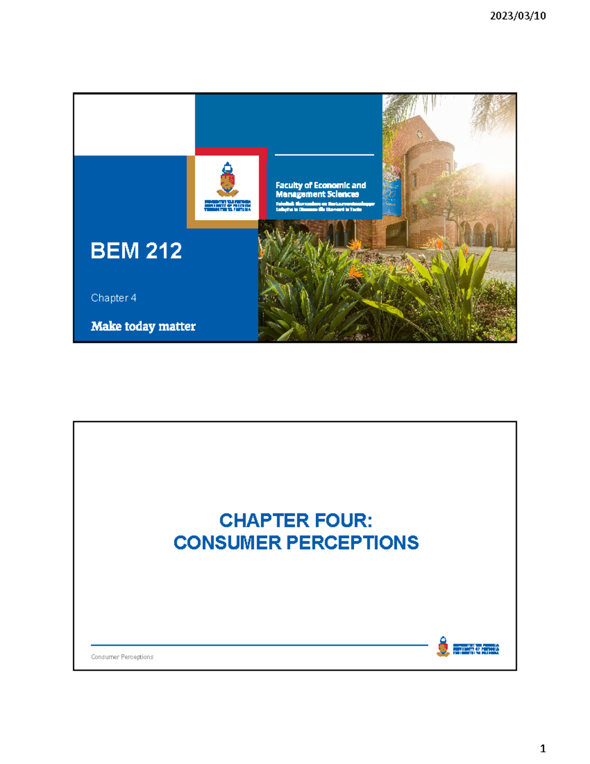 BEM 212 Chapter 4 Contact session notes - BEM 212 Chapter 4 CHAPTER ...