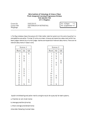 IR - Lecture notes 1-41 - Information Retrieval - Studocu