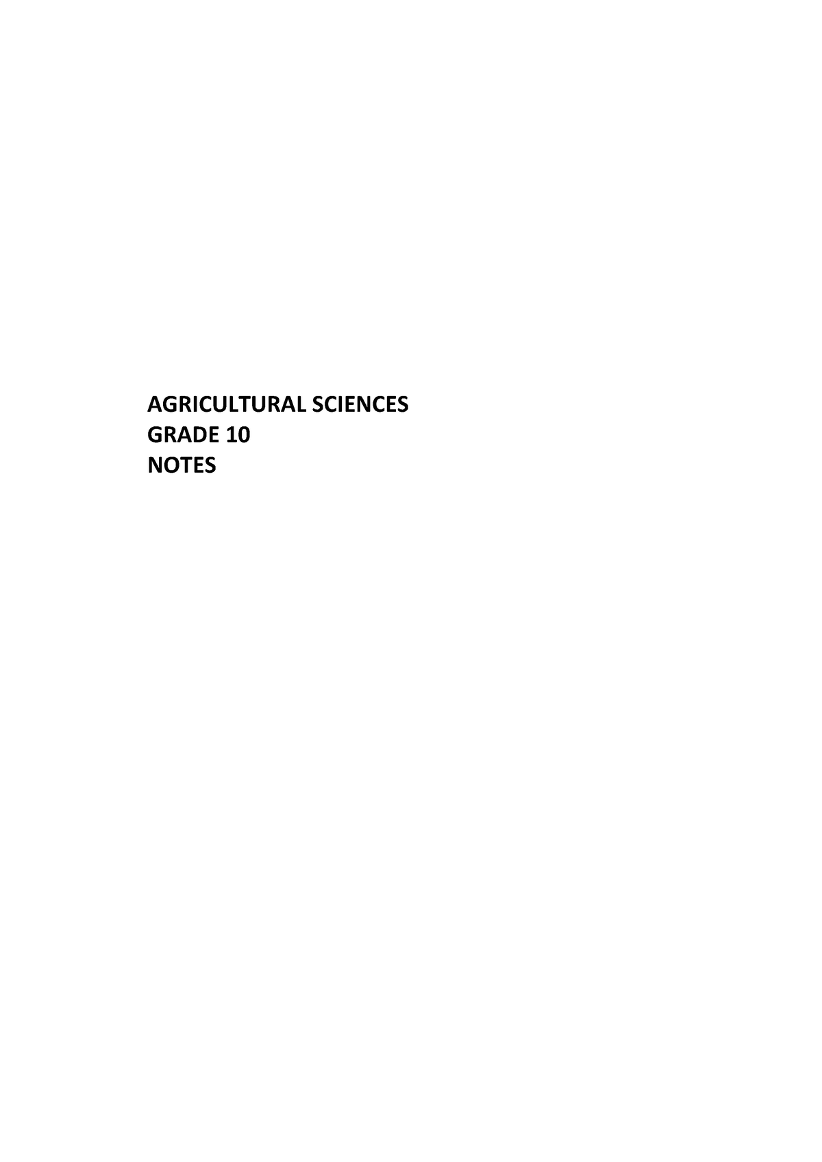 agricultural science assignment grade 10 term 3