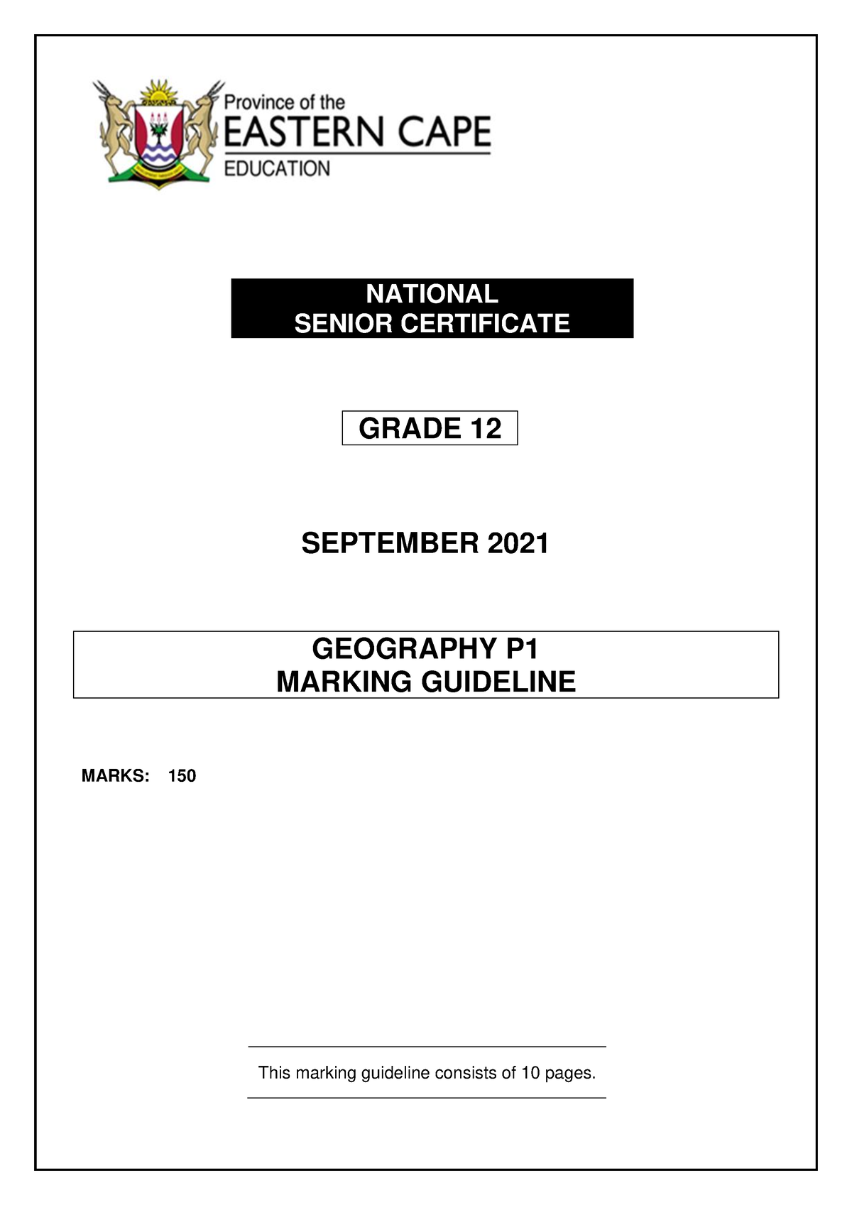 grade 12 geography assignment 2021 memorandum