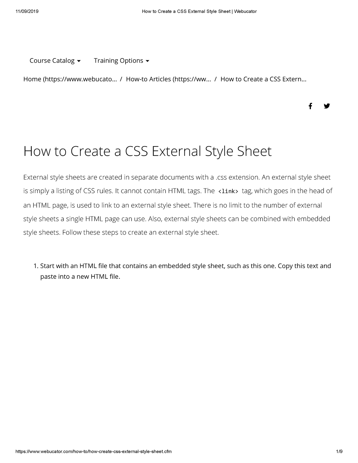 How To Create A CSS External Style Sheet Webucator - .../ .../ How To ...