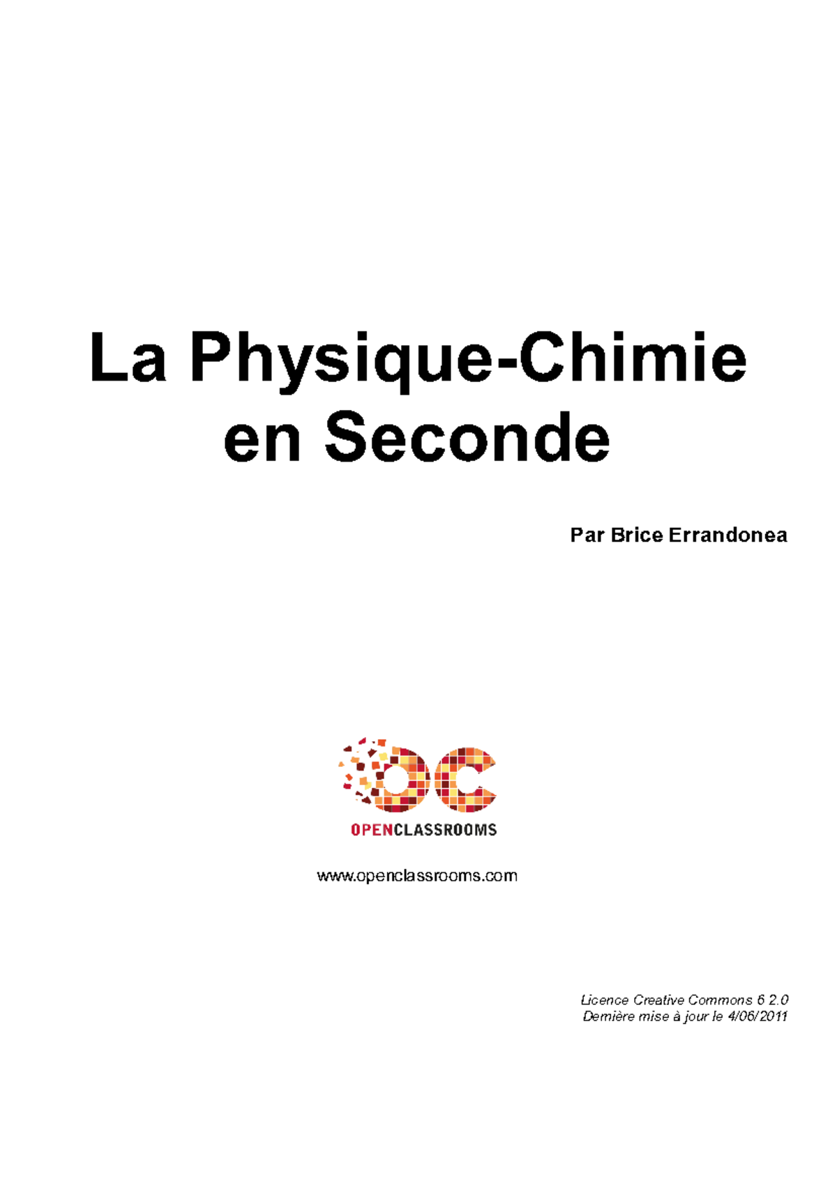 La Physique Chimie En Seconde - La Physique-Chimie En Seconde Par Brice ...