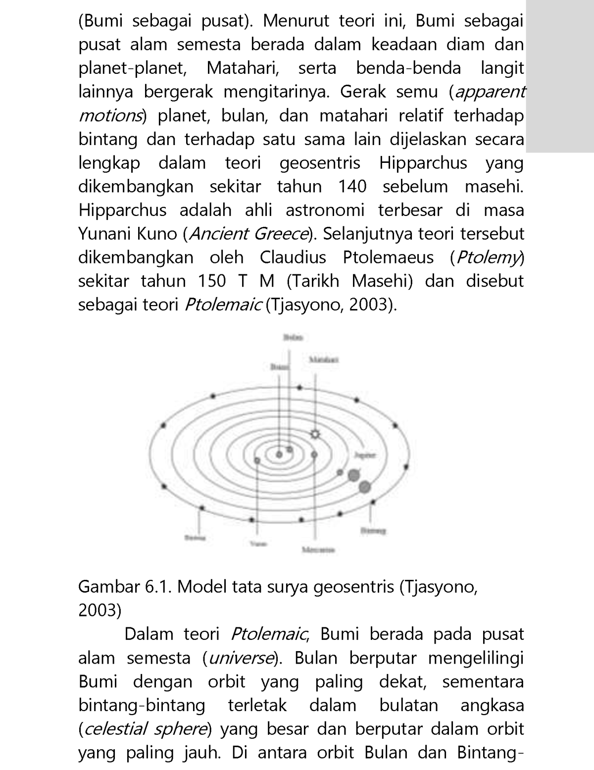 Catatan Geografi Bumi Dan Antariksa Bumi Sebagai Pusat Menurut Teori Ini Bumi Sebagai