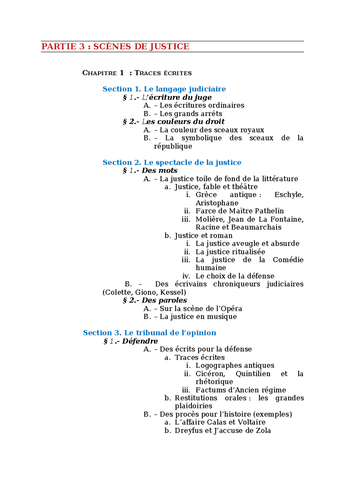 Plan Grands procès et représentations judiciaires (2023-2024), Partie 3 ...