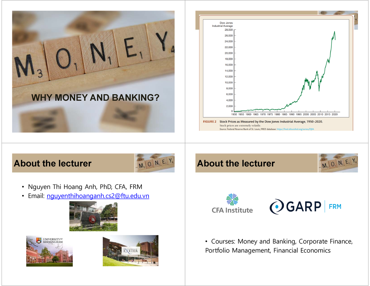 Chapter-2 - Principle Of Banking (NHA302 ) - WHY MONEY AND BANKING ...