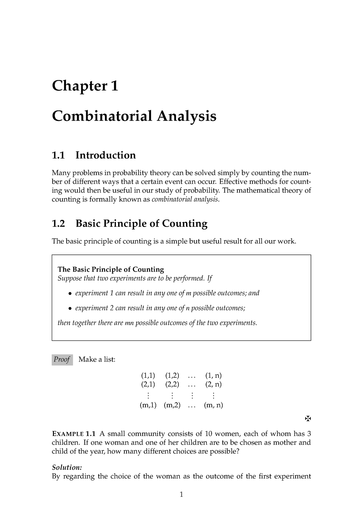 ST2131 Probability L1-4 - Chapter 1 Combinatorial Analysis 1 ...