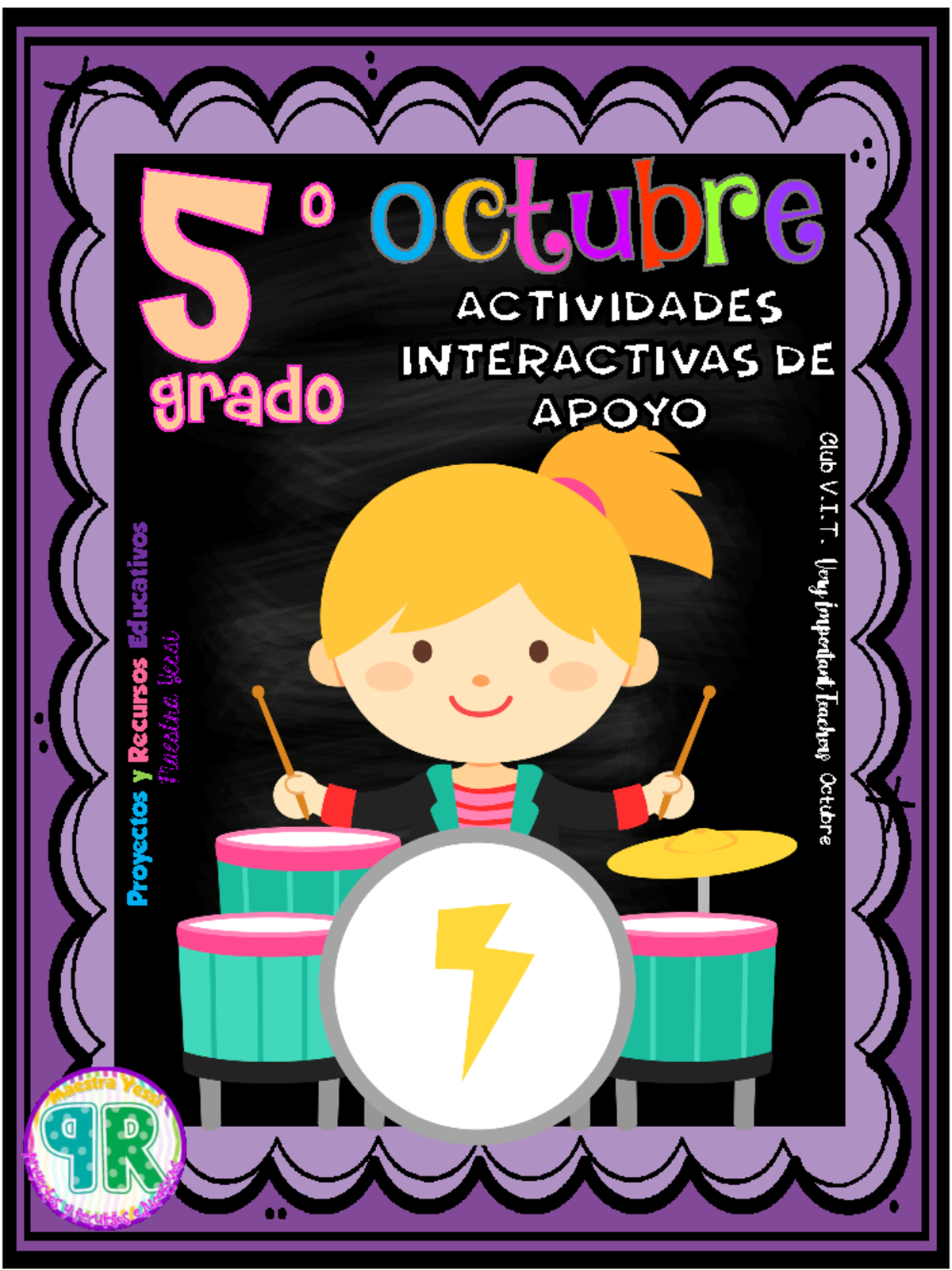 Octubre QR material de quinto grado Proyectos y Recursos Educativos
