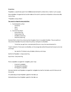 Lecture B Notes - Geography - The Earth’s Shape Is An (irregular ...