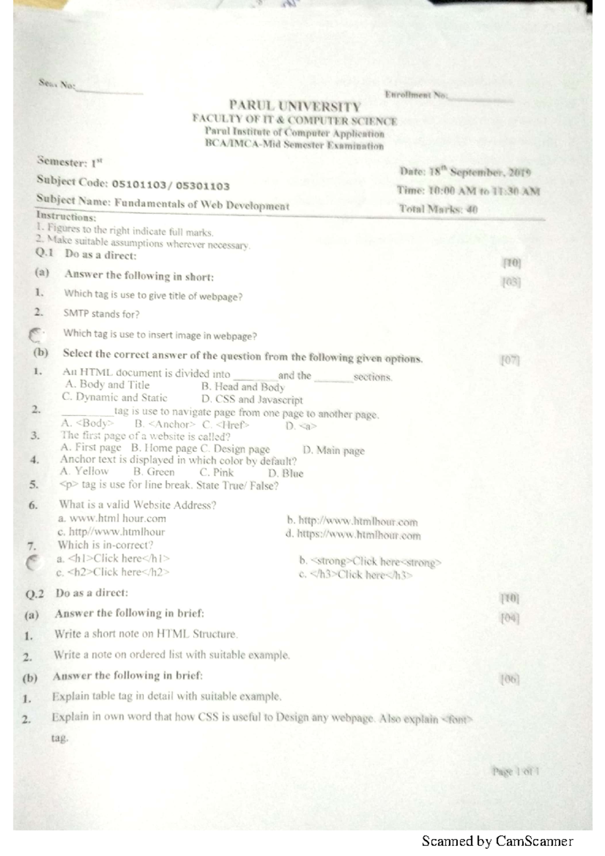 Fundamental of Web Development 18-9-2019 paper - web development ...