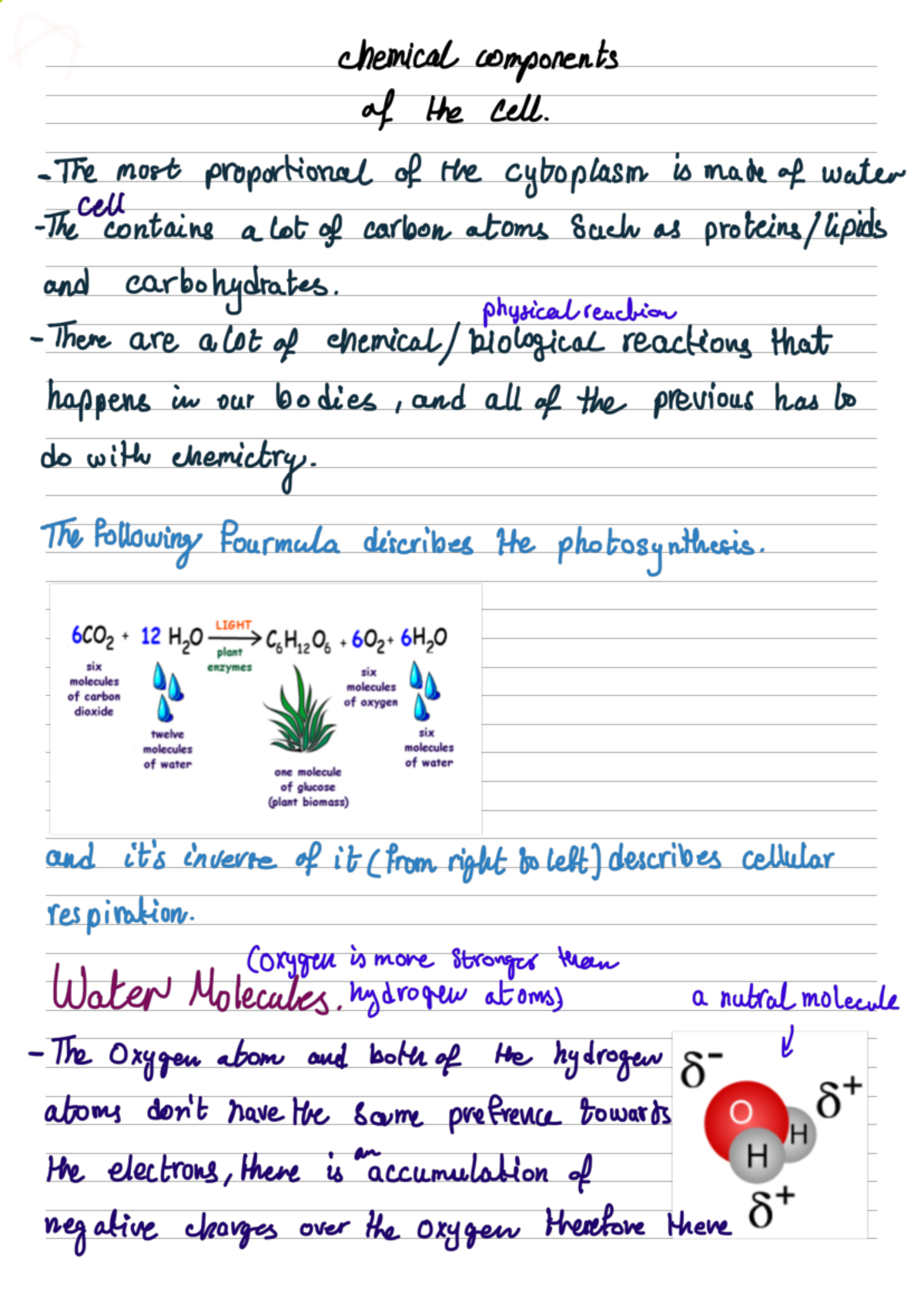 first lecture notes - Medical biology - Studocu