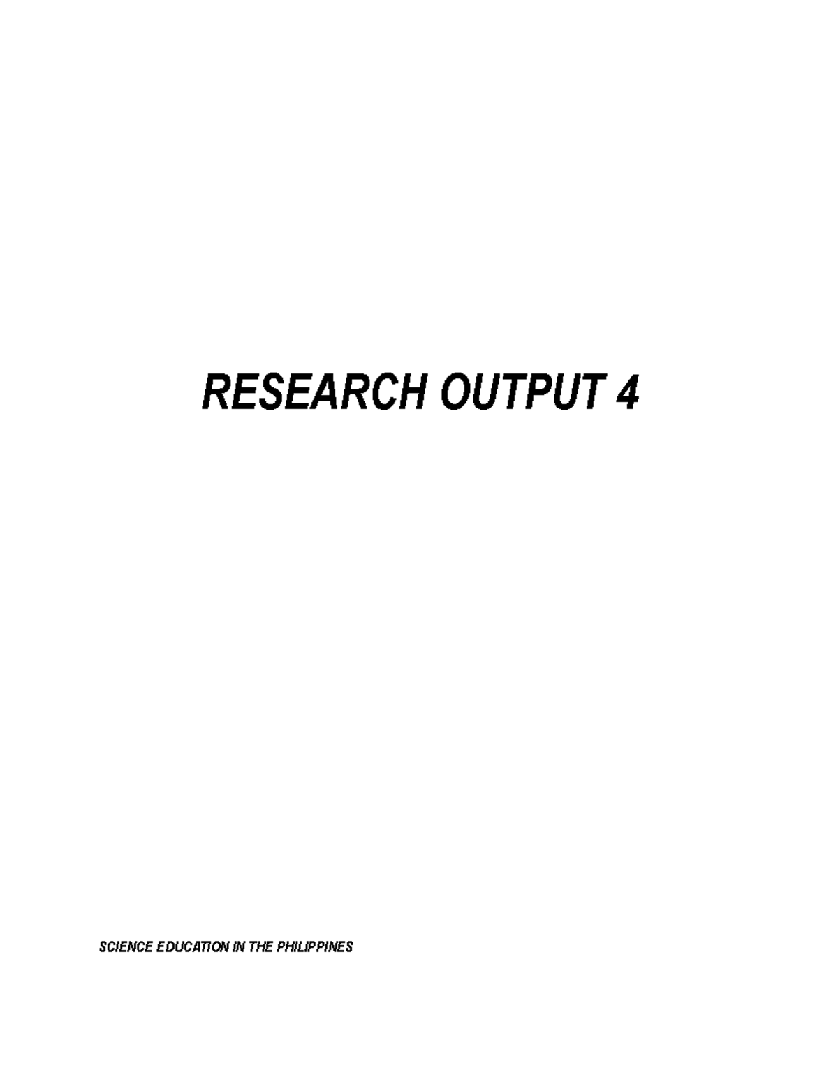 research-output-4-the-problems-in-science-education-in-the-philippines