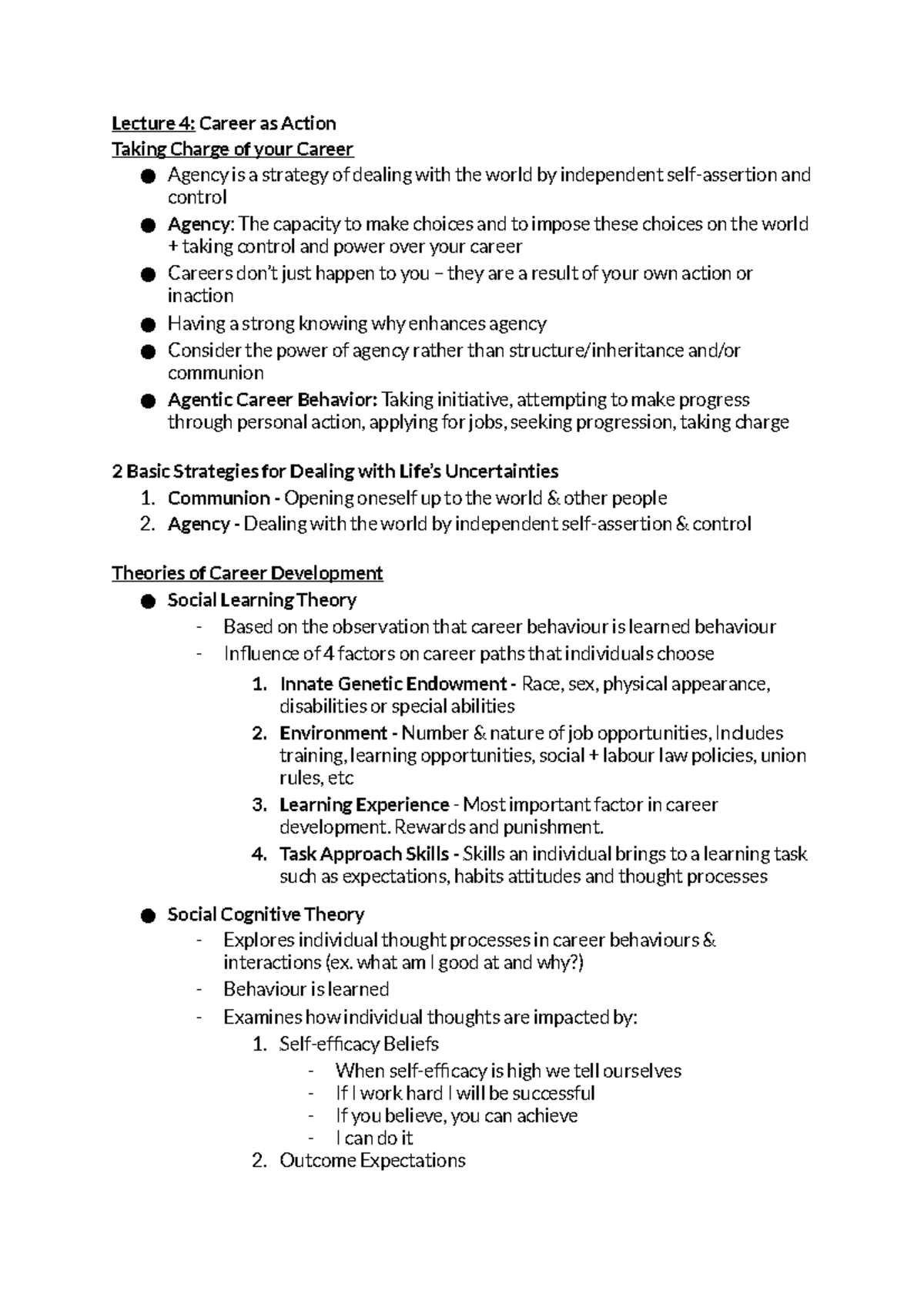 career-management-week-4-lecture-4-career-as-action-taking-charge