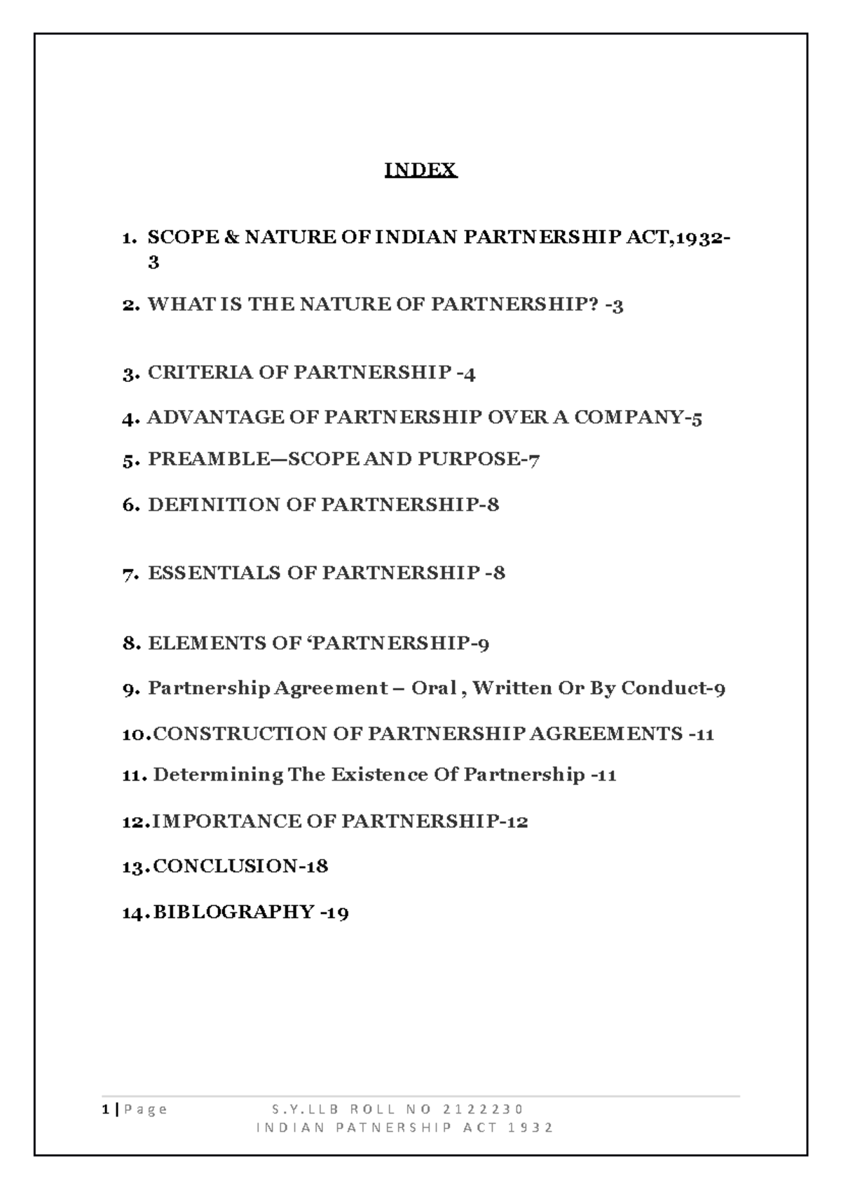 case study related to indian partnership act