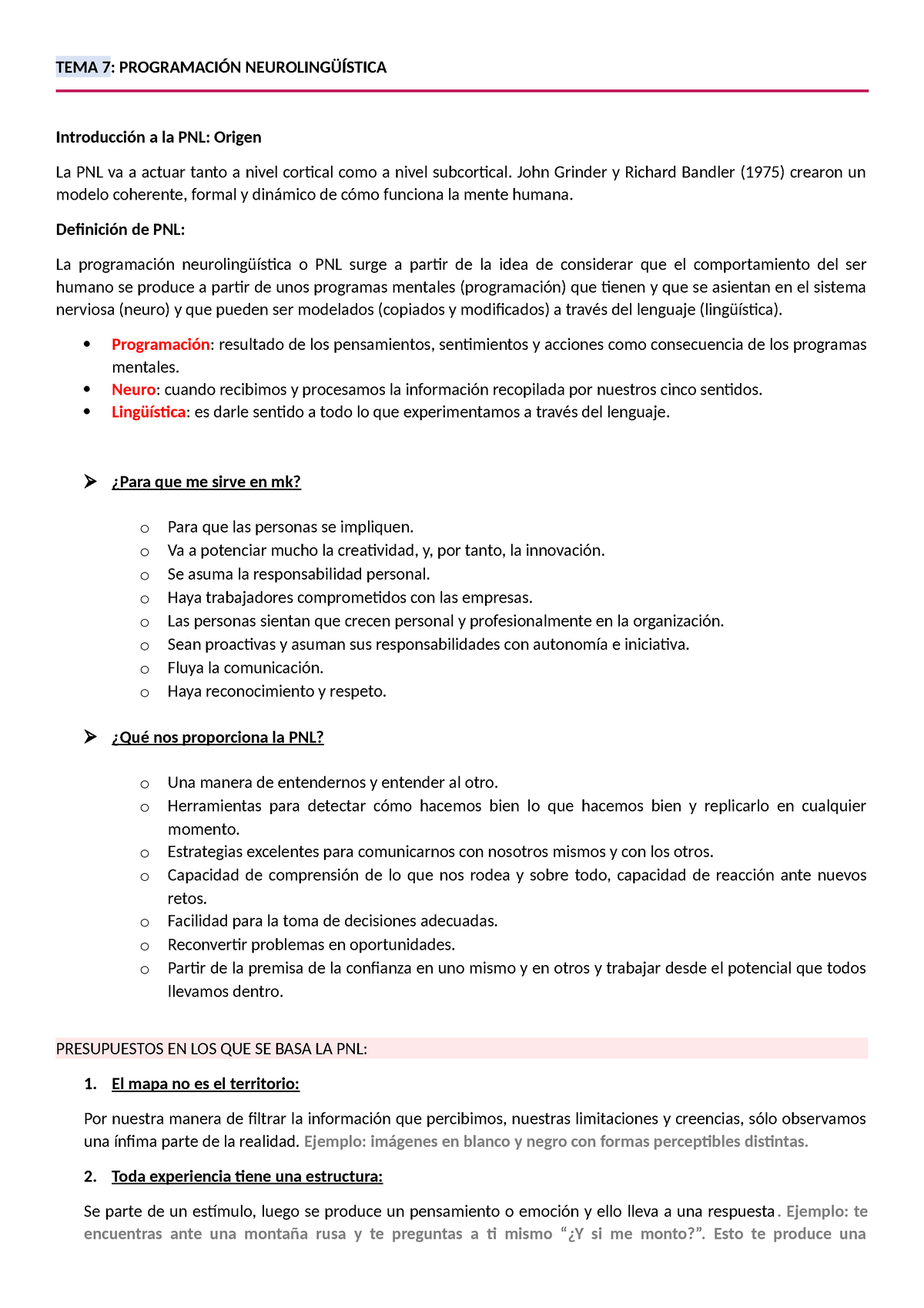 Tema 7 Apuntes Primer Cuatri Mk Y Técnicas De Comunicación Interpersonal Tema 7 4892