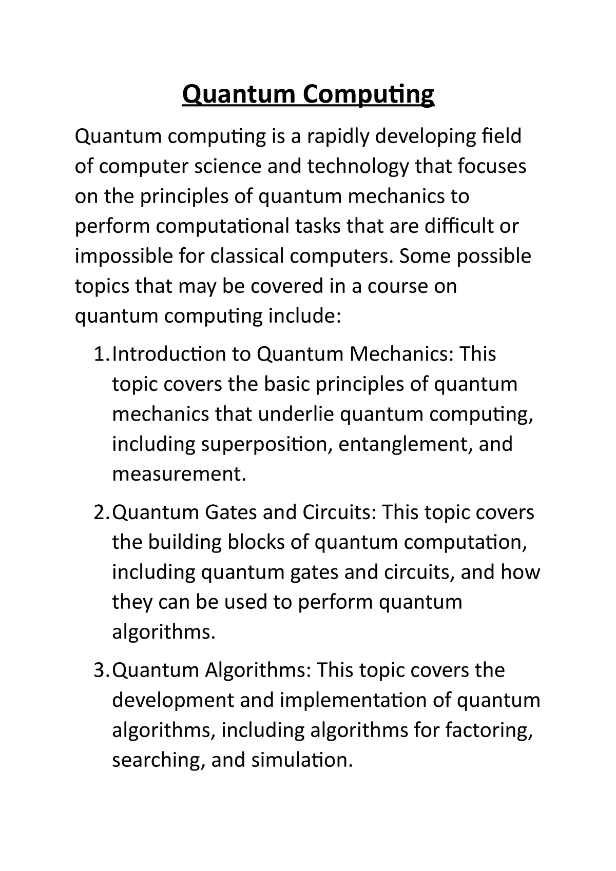 dissertation on quantum computing