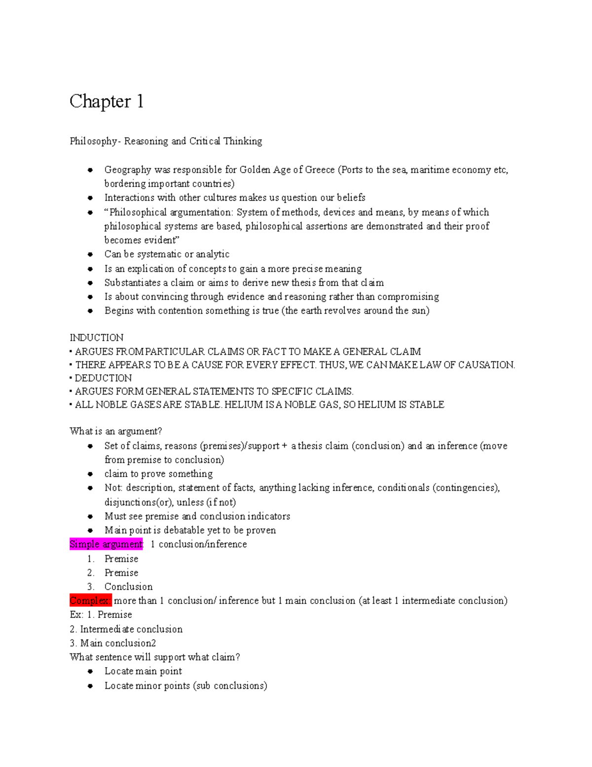 reasoning and critical thinking course notes for phi 1101