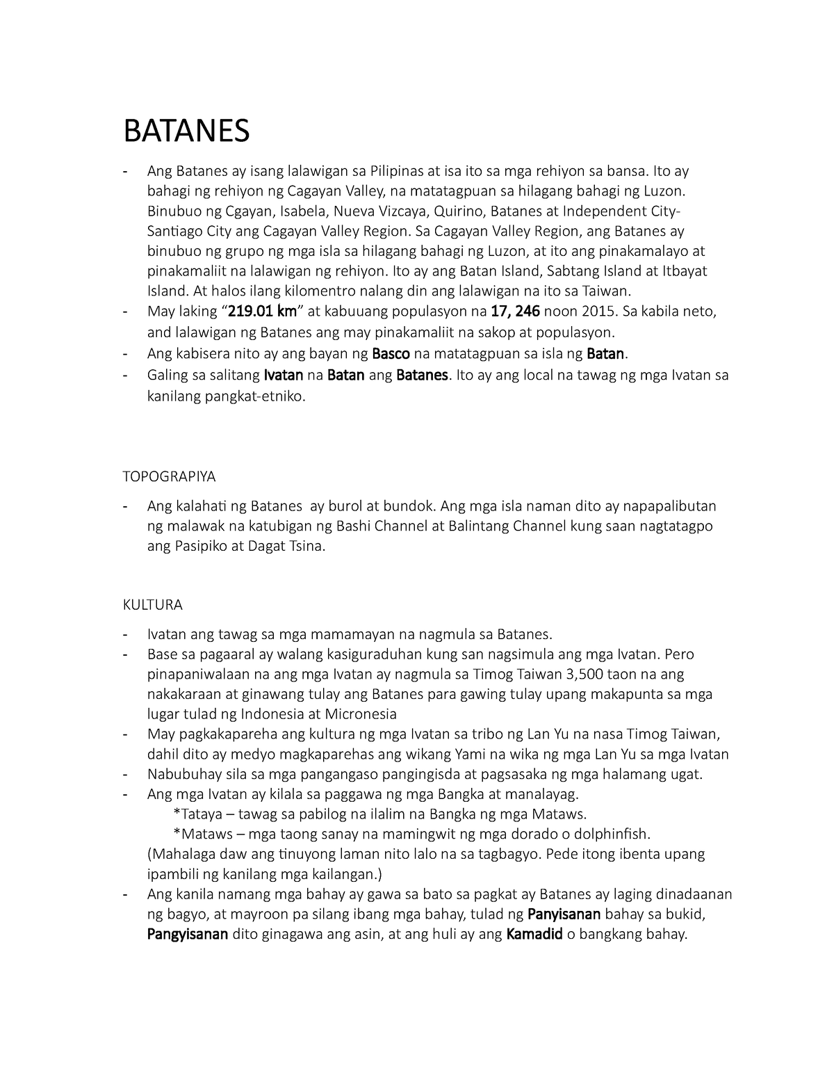 Batanes Info - Batanes - Ang Batanes Ay Isang Lalawigan Sa Pilipinas At 