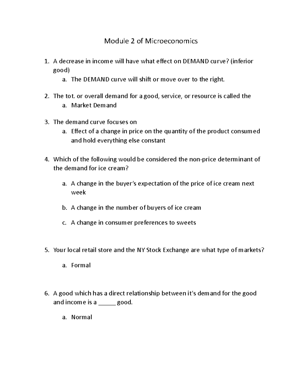 Module 2-4 Of Microeconomics - Module 2 Of Microeconomics A Decrease In ...