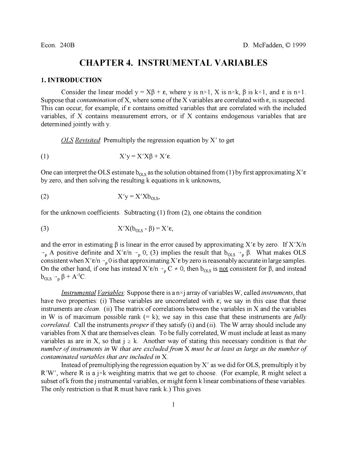 Sample/practice Exam 2019, Questions And Answers - Econ. 240B D ...