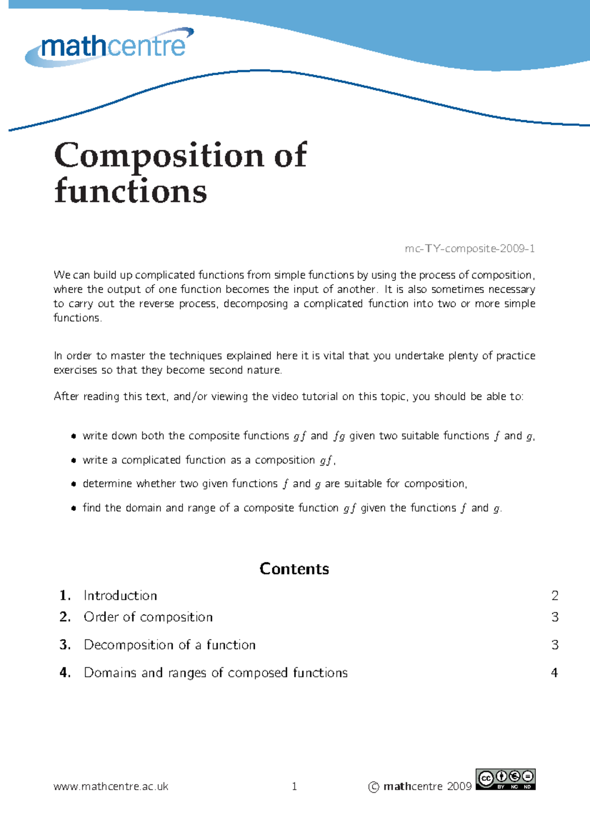 Mc ty composite 2009 1 - notes - Composition of functions mc-TY ...