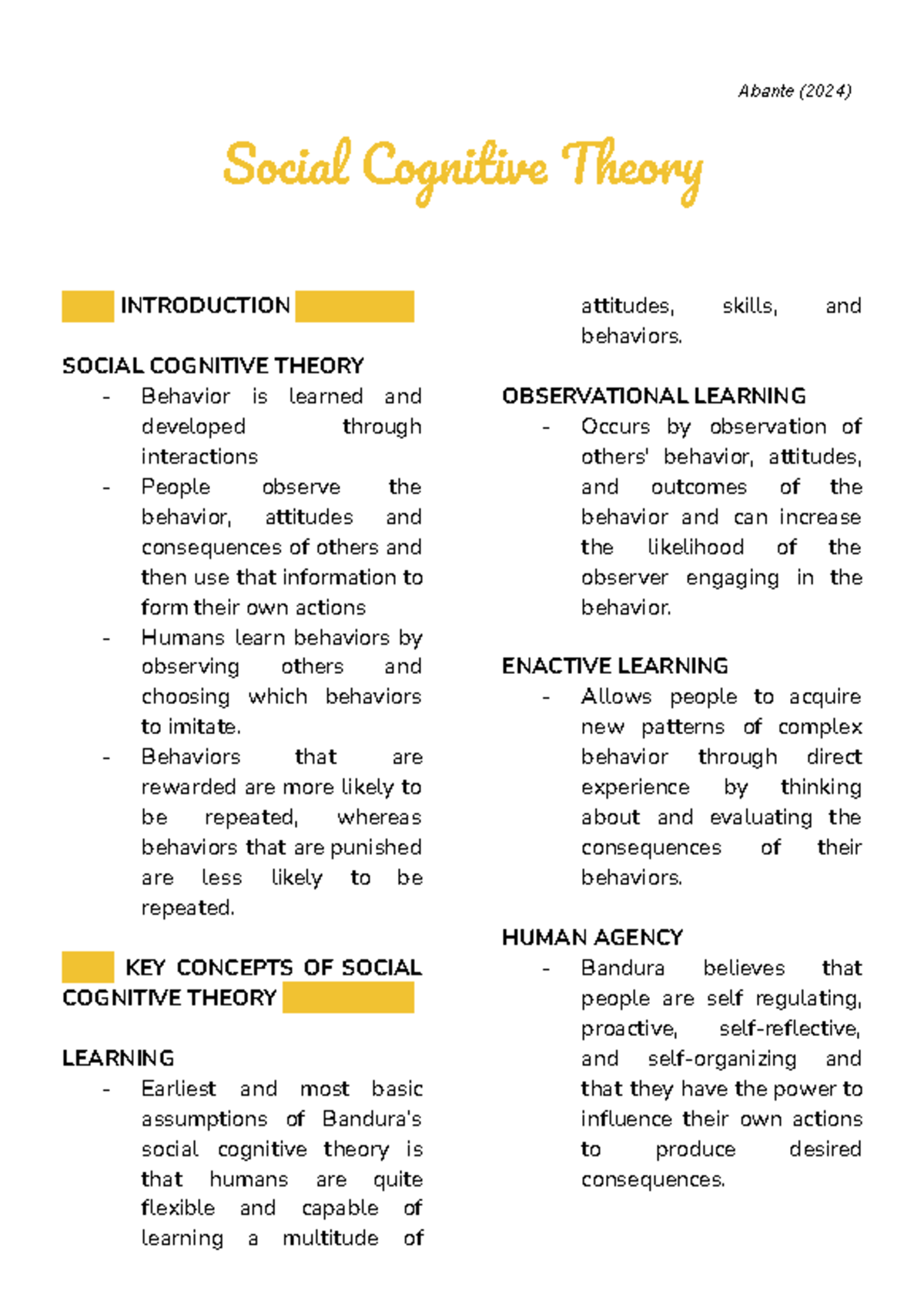 [ Cognitive Psych] Social Cognitive Theory - Socia Cognitiv Theor bbbb ...