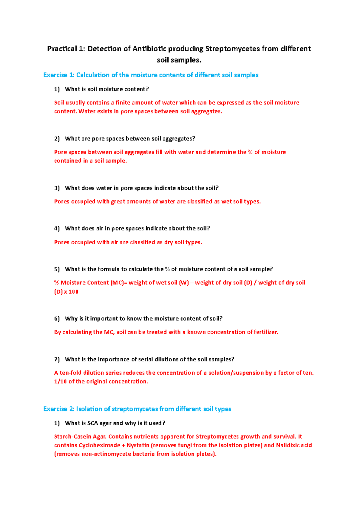 Applied micro Lab Quiz 1 Practical 1 Detection of Antibiotic