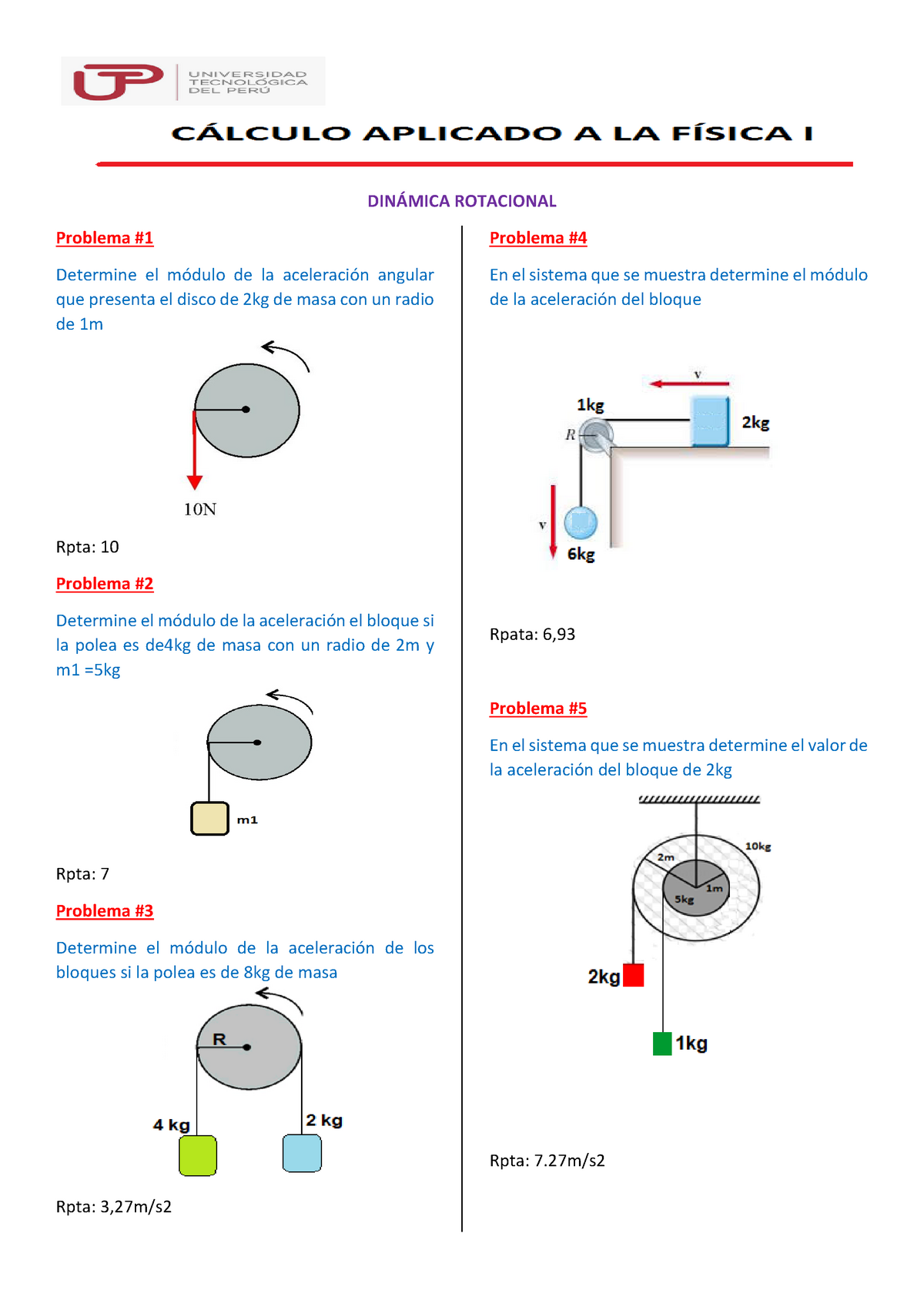 Dinámica Rotacional Exposición Calculo Aplicado A La Fisica 1 ...