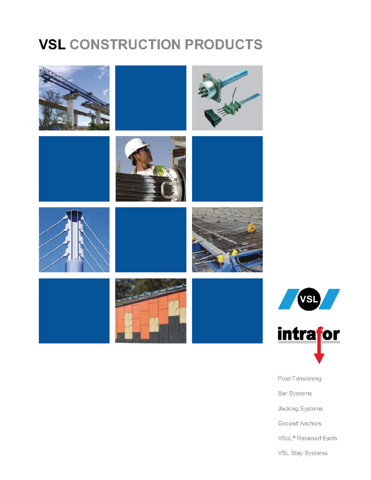 VSL Construction Products Brochure - Post-Tensioning Bar Systems