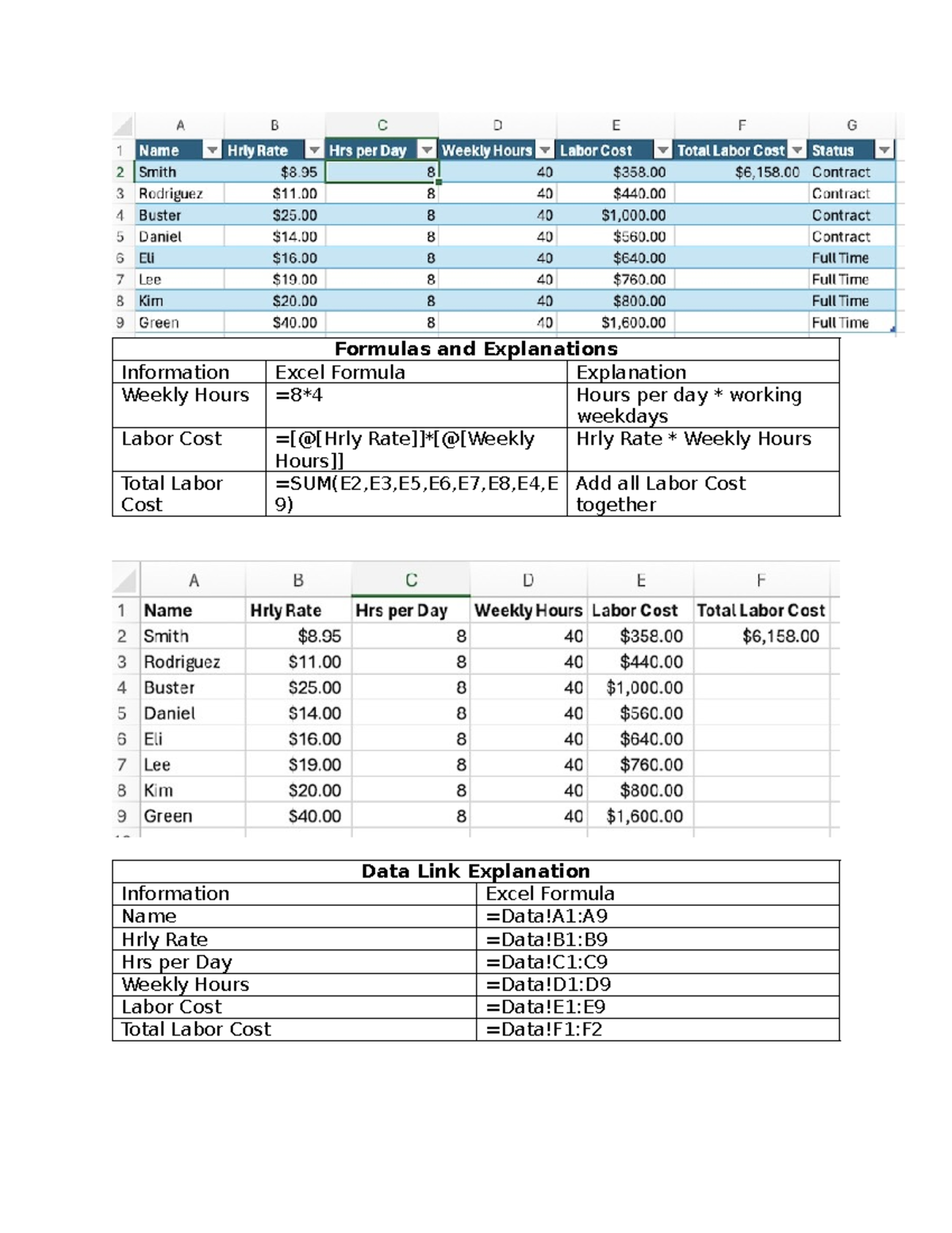 1 3 assignment constructing a basic spreadsheet