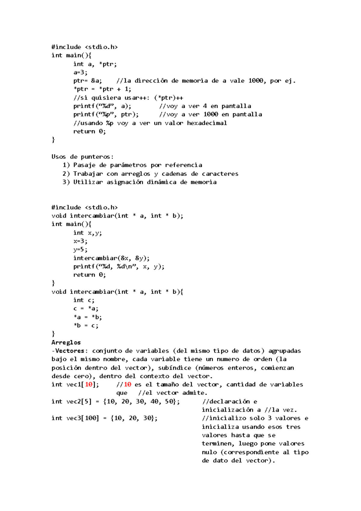 Clase 3 Programacion AvanzadaII del 2021 - #include int main(){ int a ...