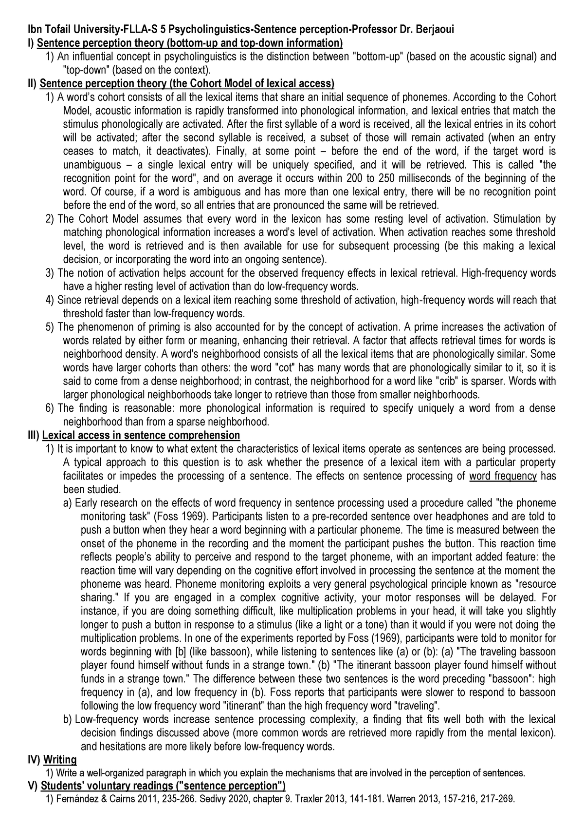 17-Professor Dr. Berjaoui-Psycholinguistics-Sentence perception-2022 ...