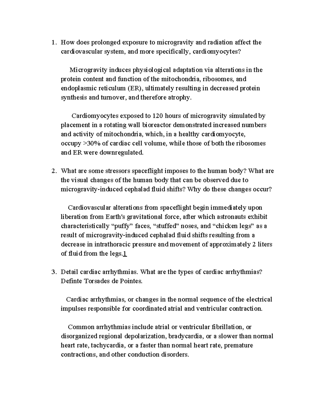 Journal club questions done How does prolonged exposure to