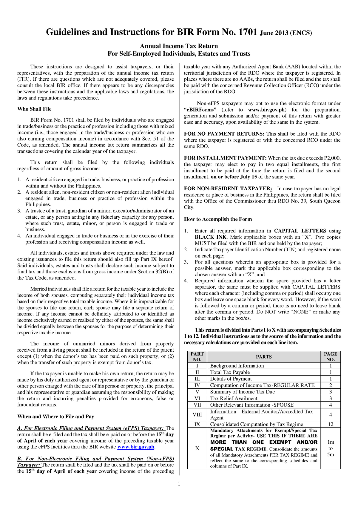 guidelines-1701-june-2013-encs-annual-income-tax-return-for-self