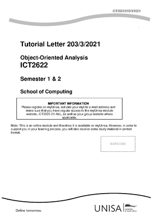 ICT2622 - Semester 2 2020 - Assignment 2 - Solutions - ICT2622/203/2/20 ...