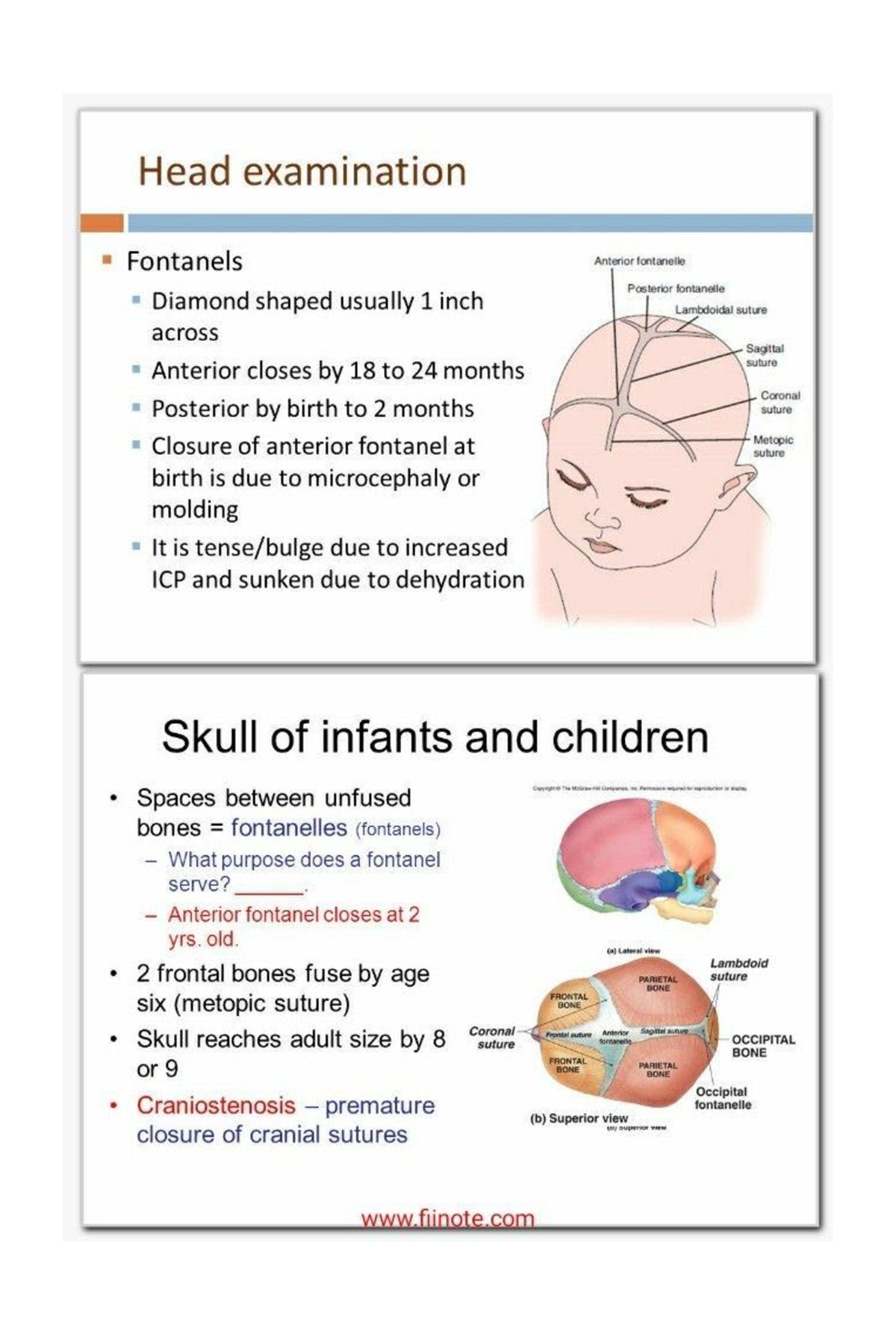 New born head examination - Nursing - Studocu