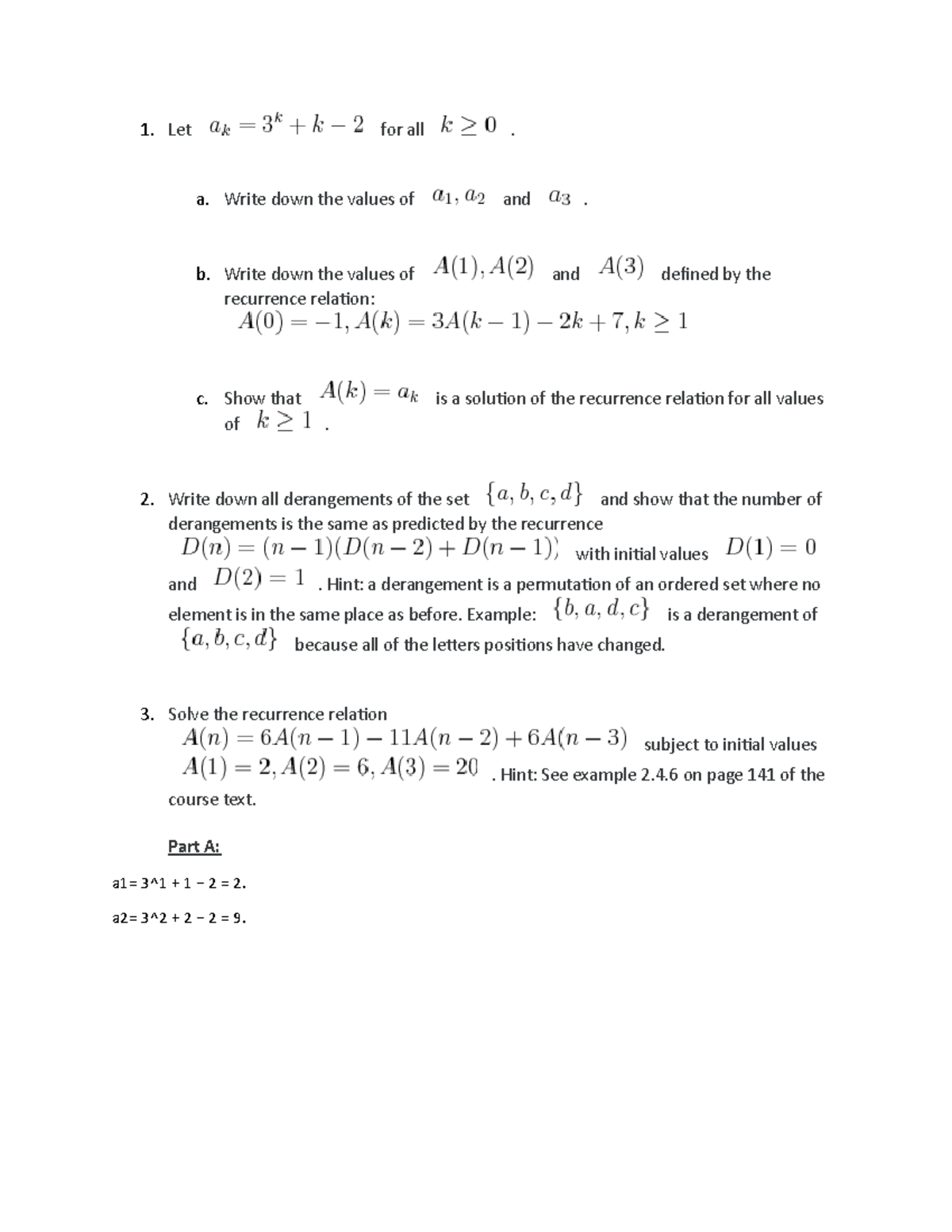 Written Assignment Unit 5 Math 1302 Discrete Mathematics UoPeople - Let ...