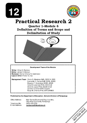 Practical Research 2 Module 5 - Practical Research 2 Module 5 - NOT ...