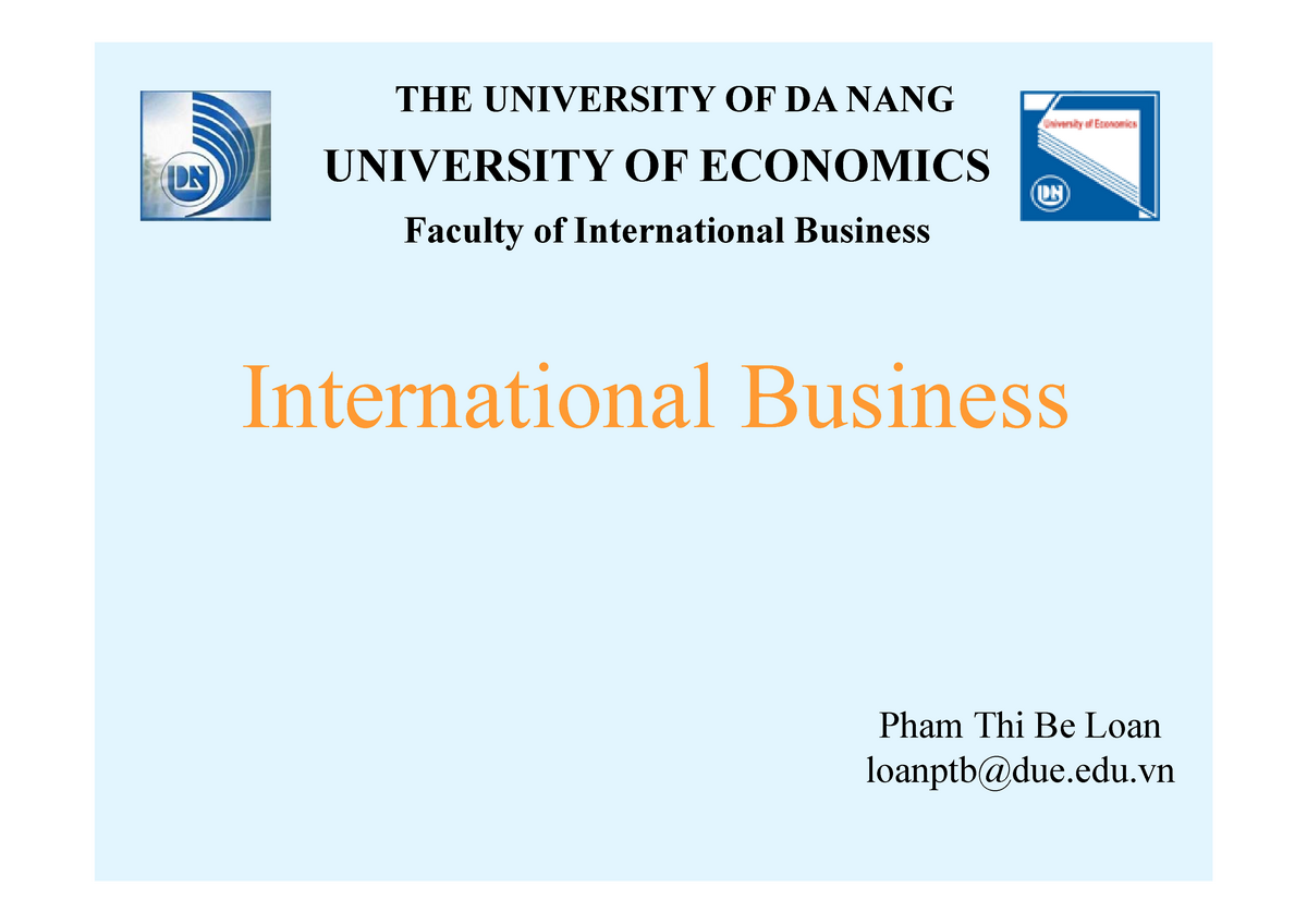 Chapter 1 2021 - Globalization (Student) - International Business THE ...